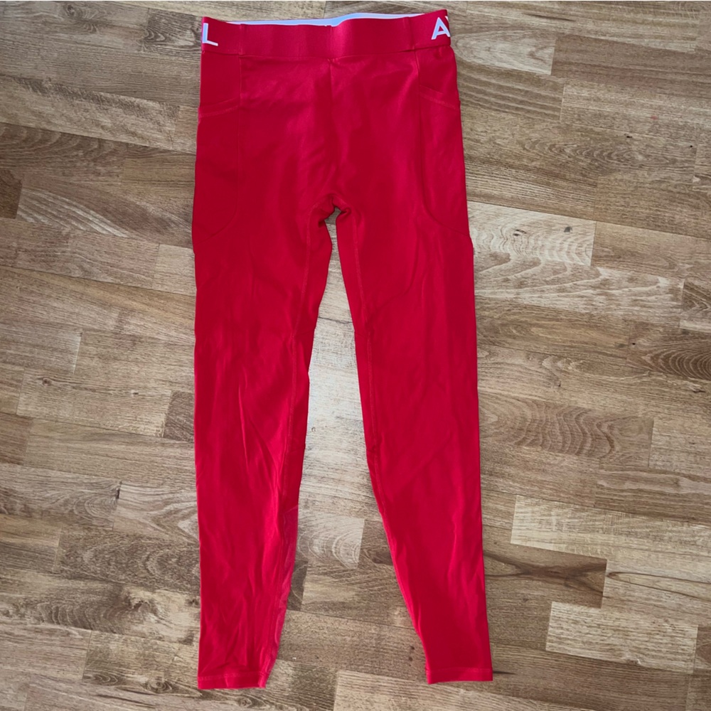 Red AYBL sportswear leggings